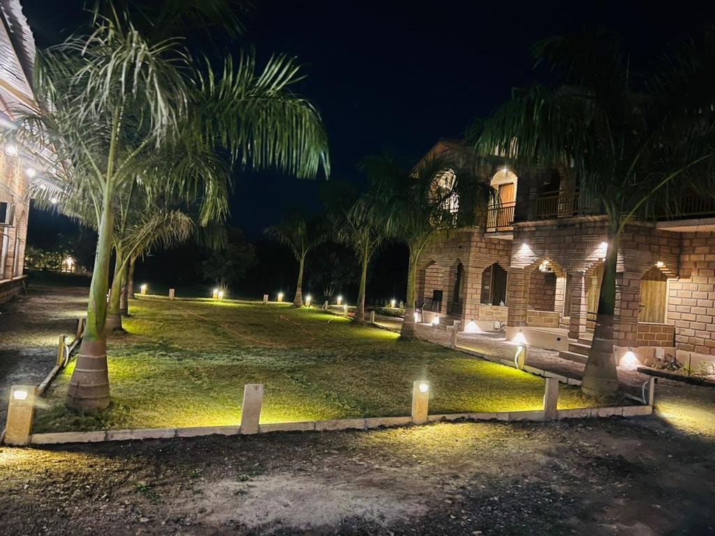 Gir Night Resort grounds at night